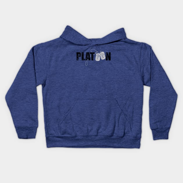 Platoon, distressed Kids Hoodie by hauntedjack